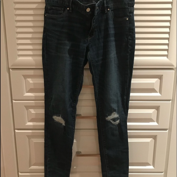 WHBM skinny distressed jeans - Picture 3 of 6